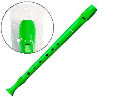 Flauta hohner 9508 color verde funda verde y transparente