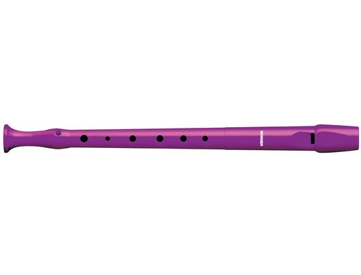 Flauta hohner 9508 color violeta funda verde y transparente