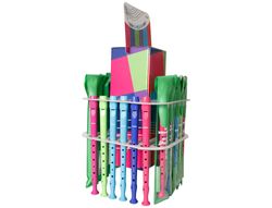 Flauta hohner gama colores expositor sobremesa de 36 unidades surtidas 6 por color 140x140x400 mm