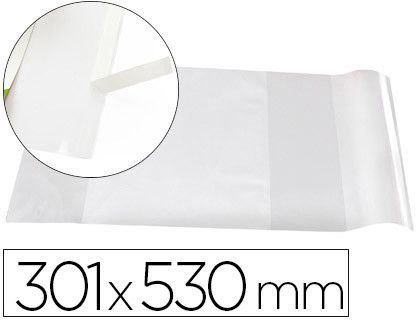 Forralibro Liderpapel Nº30 con Solapa Ajustable Adhesivo 301 X 530 Mm
