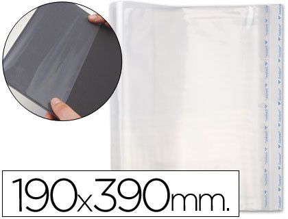 Forralibro Pp Ajustable Adhesivo 190X390Mm -Blister