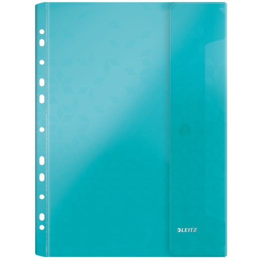 Funda con solapa WOW . PP. Multitaladro. Copysafe. DIN A4. 11 taladros, colores surtidos