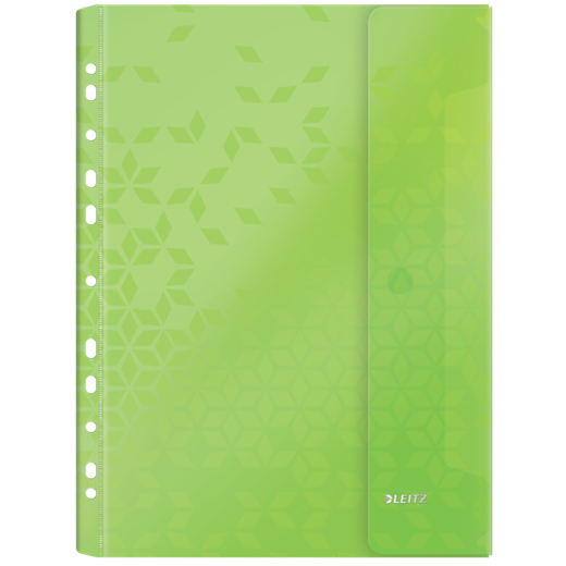 Funda con solapa WOW . PP. Multitaladro. Copysafe. DIN A4. 11 taladros, colores surtidos