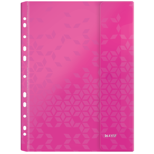 Funda con solapa WOW . PP. Multitaladro. Copysafe. DIN A4. 11 taladros, colores surtidos