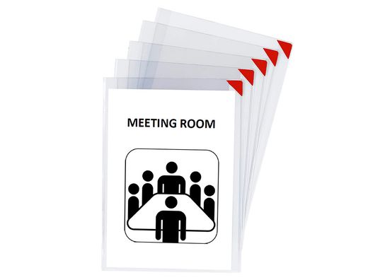 Funda de presentacion tarifold kang easy clic adhesiva removible din a5 esquina magnetica Pack 5 u.