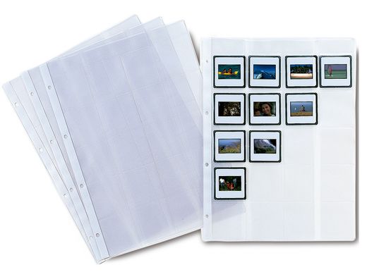 Funda Diapositiva Folio 2481 -4 Taladros -Para 20 Diapositivas