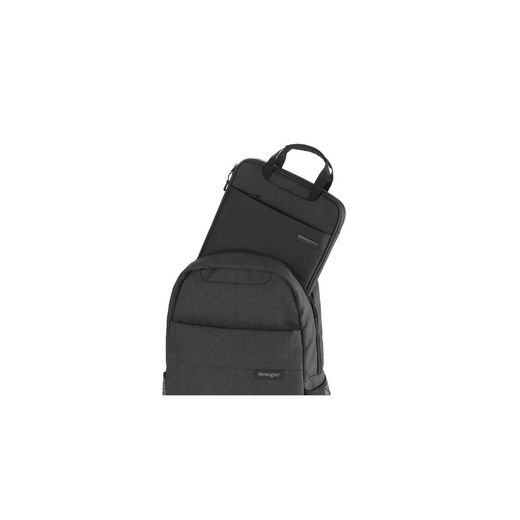 Funda Kensington Eco-Friendly vertical con asas para portátil 12", negro