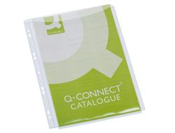 Funda Multitaladro Q-Connect con Fuelle Din A4 Pvc 180 Micras - Bolsa de 5