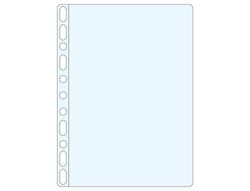 Funda Multitaladro Q-Connect Din A4 50 Mc Piel de Naranja Caja de 100 Unidades