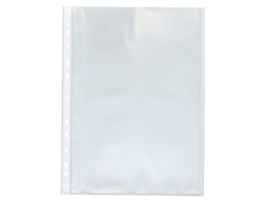Funda Multitaladro Q-Connect Din A4 80 Mc Cristal Bolsa de 100 Unidades