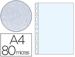 Funda Multitaladro Q-Connect Din A4 80 Mc Piel de Naranja Bolsa de 10 Unidades