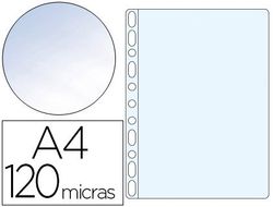 Funda Multitaladro Q-Connect Folio 120 Mc Cristal Caja de 100 Unidades