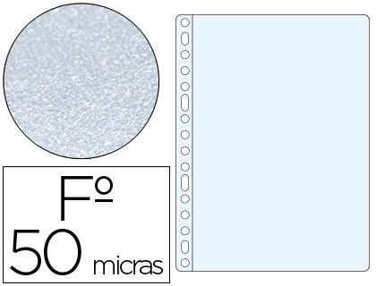 Funda Multitaladro Q-Connect Folio 50 Mc Piel de Naranja Caja de 100 Unidades