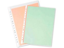 Funda Multitaladro Q-Connect Folio 80 Mc Cristal Caja de 100 Unidades