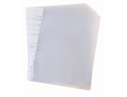 Funda Multitaladro Q-Connect Folio 80 Mc Cristal Caja de 100 Unidades