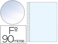 Funda Multitaladro Saro Folio 90 Mc Pvc Cristal Caja de 100 Unidades