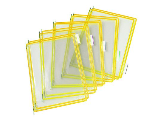 Funda para Portacatalogo Tarifold Din A4 Color Amarillo Pack de 10 Unidades