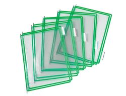 Funda para Portacatalogo Tarifold Din A4 Color Verde Pack de 10 Unidades