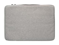Funda para portatil q-connect 15,6\" con asa 1 bolsillo exterior con cremallera color gris 350x250x25 mm"