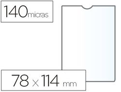 Funda Portadocumento Esselte Plastico Transparente 140 Micras Tamaño 78X114 Mm