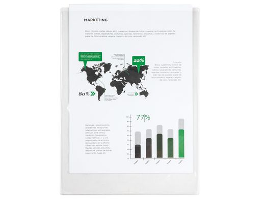 Funda Portadocumento Folio 90 Micras Pvc Transparente