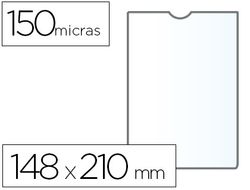 Funda Portadocumento Q-Connect Din A5 150 Micras Pvc Transparente con Uñero 148X210 Mm