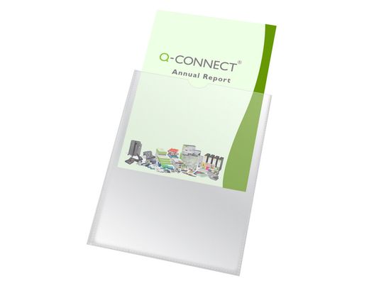Funda Portadocumento Q-Connect Din A5 150 Micras Pvc Transparente con Uñero 148X210 Mm