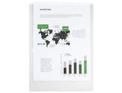 Funda Portadocumento Q-Connect Folio 140 Micras Pvc Transparente 230X330Mm