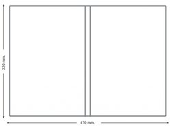 Funda Portadocumento Q-Connect Folio Doble 180 Micras Pvc Transparente 330X470Mm
