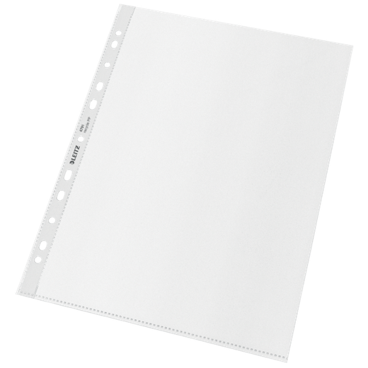 Funda portadocumentos (Bolsa 25). PP "Piel de naranja" con refuerzo. 100 micras. Leitz Recycle. DIN A4. 11 taladros