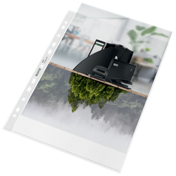 Funda portadocumentos (Bolsa 25). PP "Piel de naranja" con refuerzo. 100 micras. Leitz Recycle. DIN A4. 11 taladros