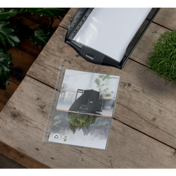 Funda portadocumentos (Bolsa 25). PP "Piel de naranja" con refuerzo. 100 micras. Leitz Recycle. DIN A4. 11 taladros