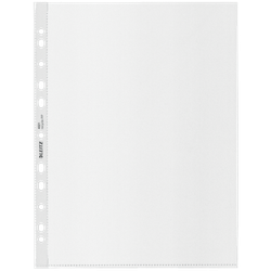 Funda portadocumentos (Bolsa 25). PP "Piel de naranja" con refuerzo. 100 micras. Leitz Recycle. DIN A4 maxi (237x305 mm). 11 taladros