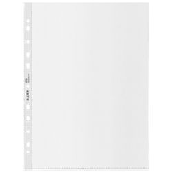 Funda portadocumentos (Caja 100). PP "Piel de naranja" con refuerzo. 100 micras. Leitz Recycle. DIN A4. 11 taladros