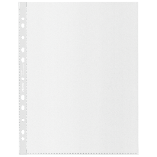 Funda portadocumentos (Caja 100). PP "Piel de naranja" con refuerzo. 70 micras. Esselte Reciclada. DIN A4 MAXI. 11 taladros