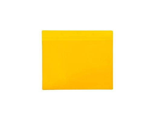 Funda tarifold magnetica din a4 horizontal identificacion palets y estanterias amarillo pack de 10 unidades