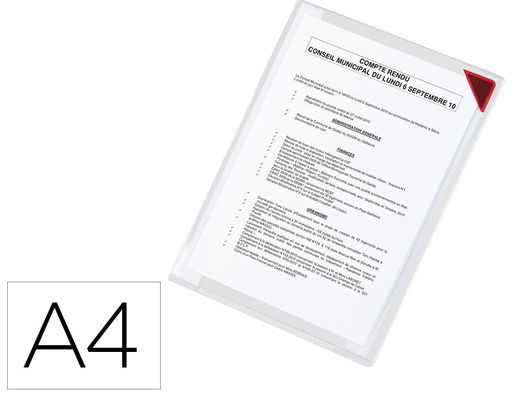 Fundas para información adhesivas removibles (5 unidades)