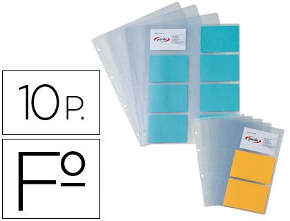 Fundas porta tarjetas (10 unidades)
