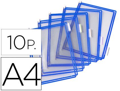 Fundas Tarifold con pivotes azul pack (10 unidades)