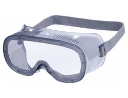 Gafas de Proteccion Deltaplus Panoramicas Montura Flexible de Pvc Ventilacion Directa Talla Ajustable Color Gris