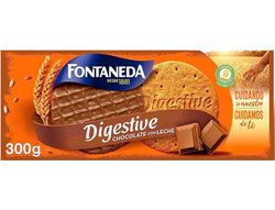Galleta fontaneda digestive chocolate con leche fibra caja de 300 gr