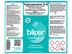 Gel hidroalcoholico higienizante de manos con alcohol y glicerina. ph neutro, garrafa de 5 litros