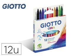 Giotto estuche 12 ceras redondas de colores vivos 281200