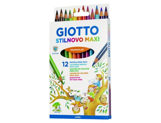 Giotto estuche 12 lápices de color triangulares