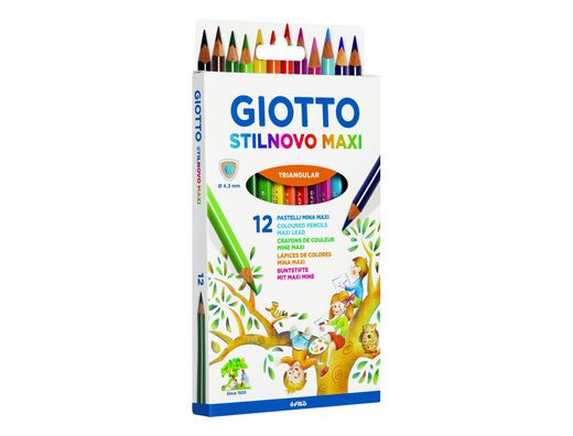 Giotto estuche 12 lápices de color triangulares