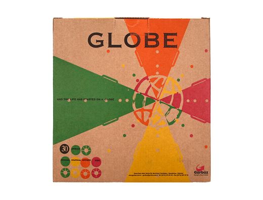 Globo terráqueo físico y político escribible con luz de diámetro 30 cm