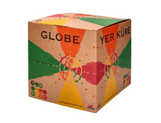 Globo terráqueo físico y político escribible con luz de diámetro 30 cm