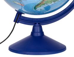 Globo terráqueo físico y político escribible con luz de diámetro 30 cm
