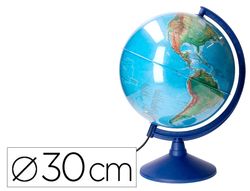 Globo terráqueo físico y político escribible con luz de diámetro 30 cm