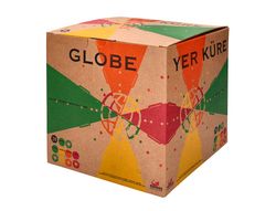 Globo terraqueo liderpapel con luz fisico y politico con animales diametro 20 cm